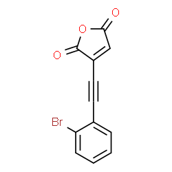 ChemSpider 2D Image | 3-[(2-Bromophenyl)ethynyl]-2,5-furandione | C12H5BrO3