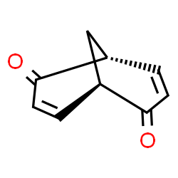 ChemSpider 2D Image | (1R,5R)-Bicyclo[3.3.1]nona-3,7-diene-2,6-dione | C9H8O2