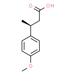ChemSpider 2D Image | (3S)-3-(4-Methoxyphenyl)butanoic acid | C11H14O3
