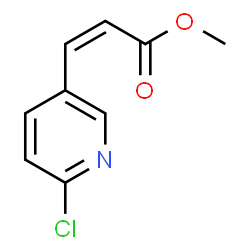 ChemSpider 2D Image | Methyl (2Z)-3-(6-chloro-3-pyridinyl)acrylate | C9H8ClNO2