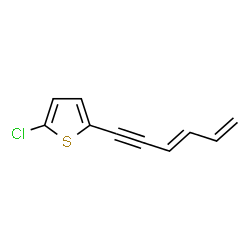 ChemSpider 2D Image | 2-Chloro-5-[(3E)-3,5-hexadien-1-yn-1-yl]thiophene | C10H7ClS