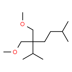 ChemSpider 2D Image | 3,3-Bis(methoxymethyl)-2,6-dimethylheptane | C13H28O2