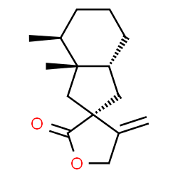 ChemSpider 2D Image | (3S,3a'R,4'S,7a'R)-3a',4'-Dimethyl-4-methylenedecahydrospiro[furan-3,2'-inden]-2-one | C15H22O2