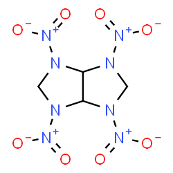 ChemSpider 2D Image | 1,3,4,6-Tetranitrooctahydroimidazo[4,5-d]imidazole | C4H6N8O8