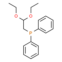 ChemSpider 2D Image | (2,2-Diethoxyethyl)(diphenyl)phosphine | C18H23O2P