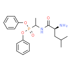 ChemSpider 2D Image | N-[1-(Diphenoxyphosphoryl)ethyl]-L-leucinamide | C20H27N2O4P