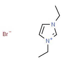 ChemSpider 2D Image | 1,3-Diethyl-1H-imidazol-3-ium bromide | C7H13BrN2