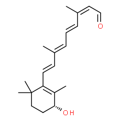 ChemSpider 2D Image | (4R,13cis)-4-Hydroxyretinal | C20H28O2
