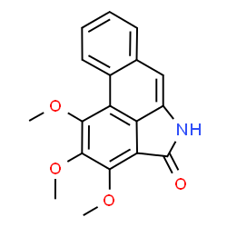 ChemSpider 2D Image | 1,2,3-Trimethoxydibenz[cd,f]indol-4(5H)-one | C18H15NO4