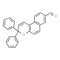 ChemSpider 2D Image | 3,3-Diphenyl-3H-benzo[f]chromene-8-carbaldehyde | C26H18O2