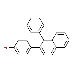 ChemSpider 2D Image | 2-(4-Bromophenyl)-1-phenylnaphthalene | C22H15Br