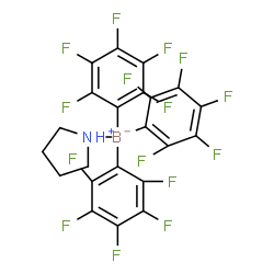 ChemSpider 2D Image | Tris(pentafluorophenyl)(pyrrolidine)boron | C22H9BF15N