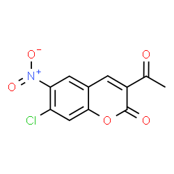 ChemSpider 2D Image | 3-Acetyl-7-chloro-6-nitro-2H-chromen-2-one | C11H6ClNO5