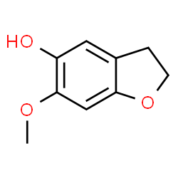 ChemSpider 2D Image | 6-Methoxy-2,3-dihydro-1-benzofuran-5-ol | C9H10O3