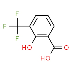 ChemSpider 2D Image | 4-Trifluoromehtyl salicylic acid | C8H5F3O3