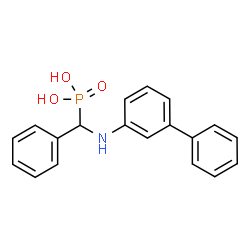 ChemSpider 2D Image | [(3-Biphenylylamino)(phenyl)methyl]phosphonic acid | C19H18NO3P