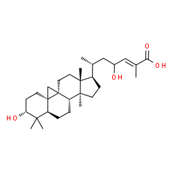 ChemSpider 2D Image | (3alpha,9beta,24E)-3,23-Dihydroxy-9,19-cyclolanost-24-en-26-oic acid | C30H48O4