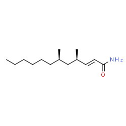ChemSpider 2D Image | (2E,4R,6R)-4,6-Dimethyl-2-dodecenamide | C14H27NO