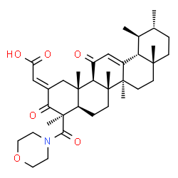ChemSpider 2D Image | (2E)-[(2E)-24-(4-Morpholinyl)-3,11,24-trioxours-12-en-2-ylidene]acetic acid | C36H51NO6