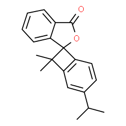 ChemSpider 2D Image | 3'-Isopropyl-8',8'-dimethyl-3H-spiro[2-benzofuran-1,7'-bicyclo[4.2.0]octa[1,3,5]trien]-3-one | C20H20O2