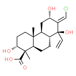 ChemSpider 2D Image | harzianolic acid A | C20H29ClO5