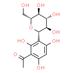 ChemSpider 2D Image | 1-(3-Î²-D-Glucopyranosyl-2,4,6-trihydroxyphenyl)ethanone | C14H18O9