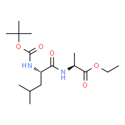 ChemSpider 2D Image | Ethyl N-{[(2-methyl-2-propanyl)oxy]carbonyl}-L-leucyl-L-alaninate | C16H30N2O5