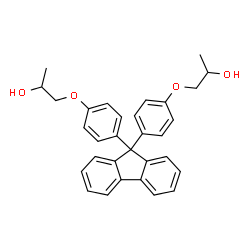ChemSpider 2D Image | 1,1'-[9H-Fluorene-9,9-diylbis(4,1-phenyleneoxy)]di(2-propanol) | C31H30O4