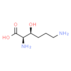 ChemSpider 2D Image | (3S)-3-Hydroxy-D-lysine | C6H14N2O3