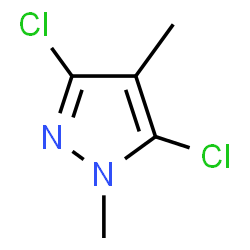 ChemSpider 2D Image | 3,5-Dichloro-1,4-dimethyl-1H-pyrazole | C5H6Cl2N2