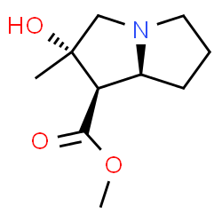 ChemSpider 2D Image | Methyl (1R,2S,7aS)-2-hydroxy-2-methylhexahydro-1H-pyrrolizine-1-carboxylate | C10H17NO3