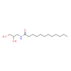 ChemSpider 2D Image | N-(2,3-Dihydroxypropyl)dodecanamide | C15H31NO3