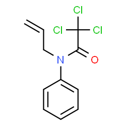 ChemSpider 2D Image | N-Allyl-2,2,2-trichloro-N-phenylacetamide | C11H10Cl3NO
