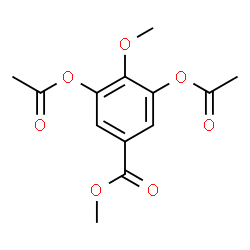 ChemSpider 2D Image | Methyl 3,5-diacetoxy-4-methoxybenzoate | C13H14O7