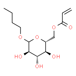 ChemSpider 2D Image | Butyl 6-O-acryloyl-D-glucopyranoside | C13H22O7