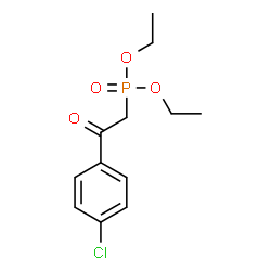 ChemSpider 2D Image | Diethyl [2-(4-chlorophenyl)-2-oxoethyl]phosphonate | C12H16ClO4P