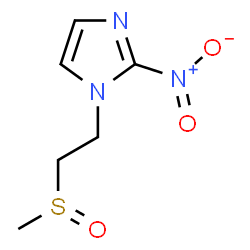 ChemSpider 2D Image | 1-[2-(Methylsulfinyl)ethyl]-2-nitro-1H-imidazole | C6H9N3O3S