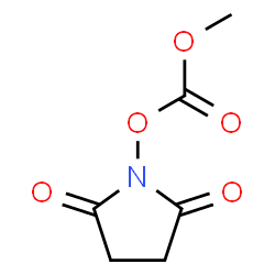 ChemSpider 2D Image | 1-[(Methoxycarbonyl)oxy]-2,5-pyrrolidinedione | C6H7NO5