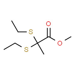 ChemSpider 2D Image | Methyl 2,2-bis(ethylsulfanyl)propanoate | C8H16O2S2