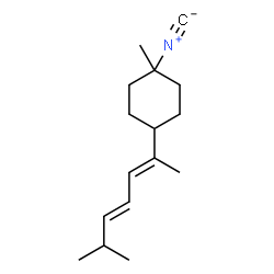ChemSpider 2D Image | 1-Isocyano-1-methyl-4-[(2E,4E)-6-methyl-2,4-heptadien-2-yl]cyclohexane | C16H25N