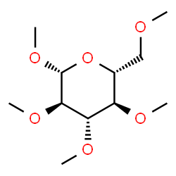 ChemSpider 2D Image | METHYL TETRA-O-METHYL-BETA-D-GLUCOPYRANOSIDE | C11H22O6