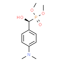 ChemSpider 2D Image | Dimethyl [(S)-[4-(dimethylamino)phenyl](hydroxy)methyl]phosphonate | C11H18NO4P