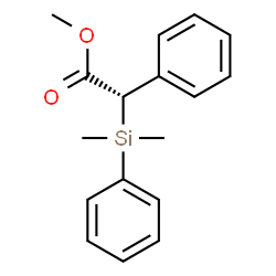 ChemSpider 2D Image | Methyl (2S)-[dimethyl(phenyl)silyl](phenyl)acetate | C17H20O2Si