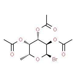 ChemSpider 2D Image | 2,3,4-Tri-O-acetyl-6-deoxy-alpha-D-galactopyranosyl bromide | C12H17BrO7