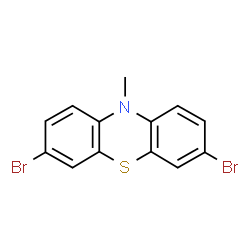 ChemSpider 2D Image | 3,7-Dibromo-10-methyl-10H-phenothiazine | C13H9Br2NS