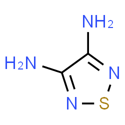 ChemSpider 2D Image | 1,2,5-Thiadiazole-3,4-diamine | C2H4N4S