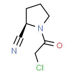 ChemSpider 2D Image | (R)-1-(2-chloroacetyl)pyrrolidine-2-carbonitrile | C7H9ClN2O