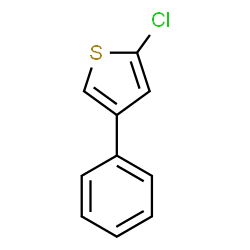 ChemSpider 2D Image | 2-Chloro-4-phenylthiophene | C10H7ClS