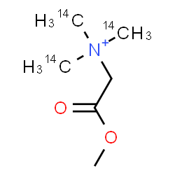 ChemSpider 2D Image | 2-Methoxy-N,N,N-tris[(~14~C)methyl]-2-oxoethanaminium | C314C3H14NO2