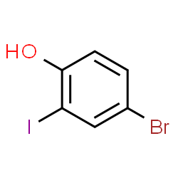 ChemSpider 2D Image | 4-Bromo-2-iodophenol | C6H4BrIO